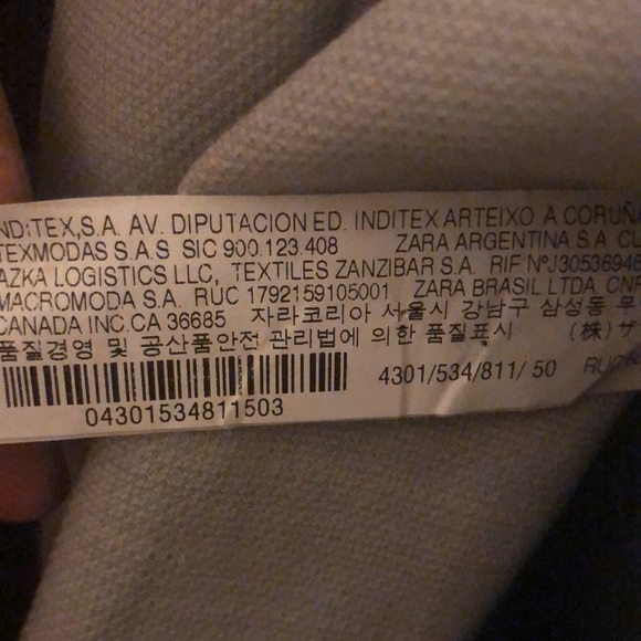 ⭐️HP⭐️ZARA Man Collection Textured Weave Jacket - Picture 8 of 9